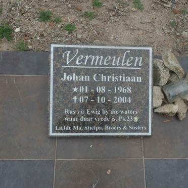 VERMEULEN Johan Christiaan 1968-2004