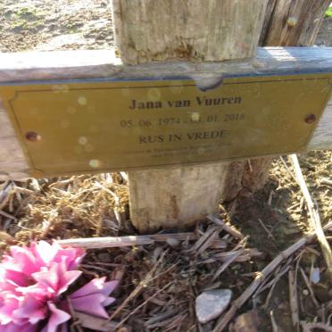 VUUREN Jana, van 1974-2018