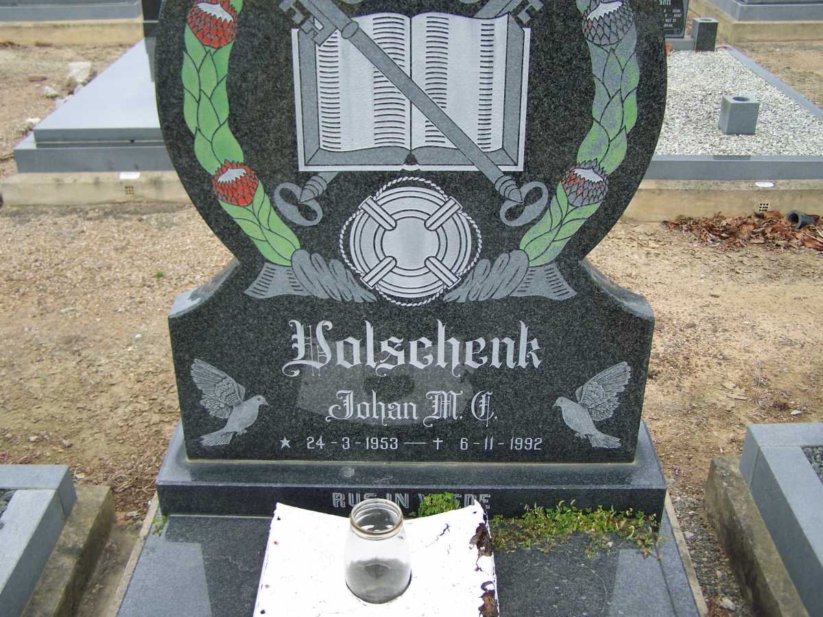 VOLSCHENK Johan M.C. 1953-1992