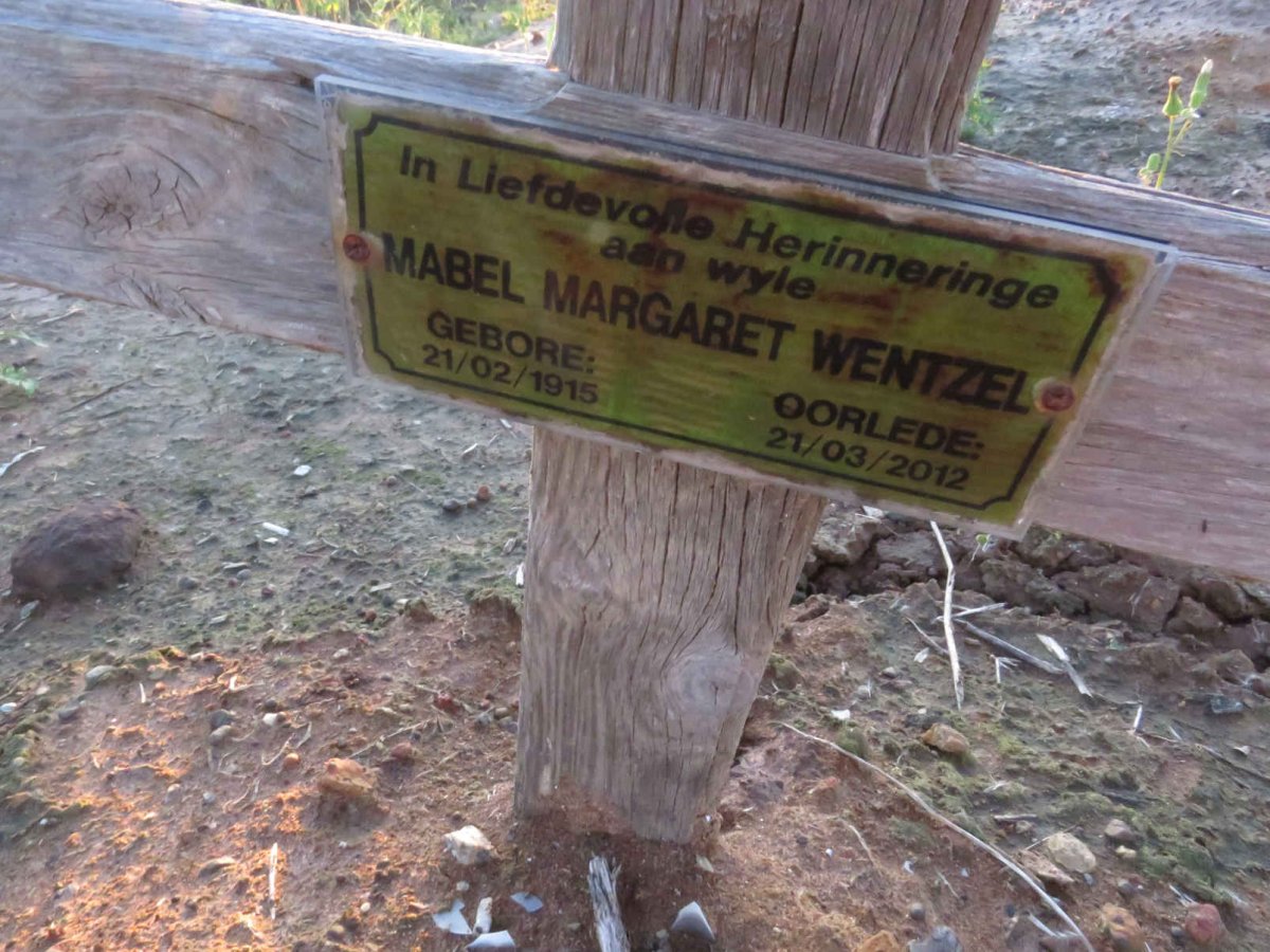 WENTZEL Mabel Margaret 1915-2012