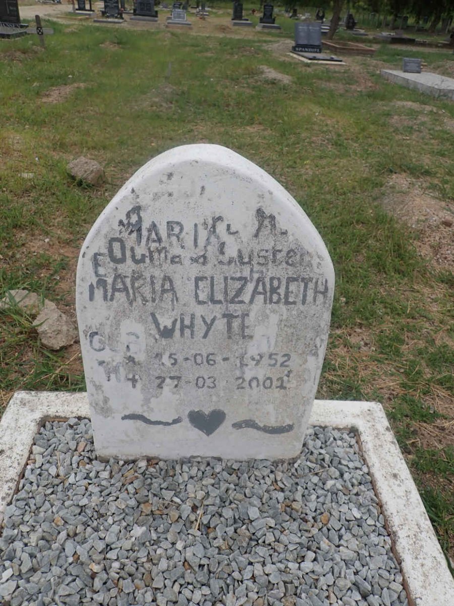 WHYTE Maria Elizabeth 1952-2001