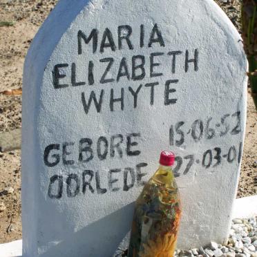 WHYTE Maria Elizabeth 1952-2001