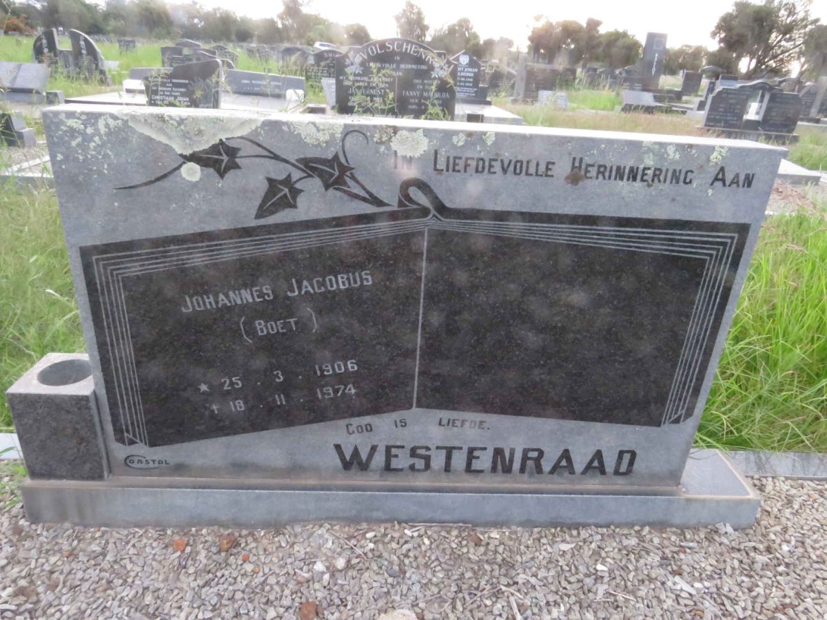 WESTENRAAD Johannes Jacobus 1906-1974