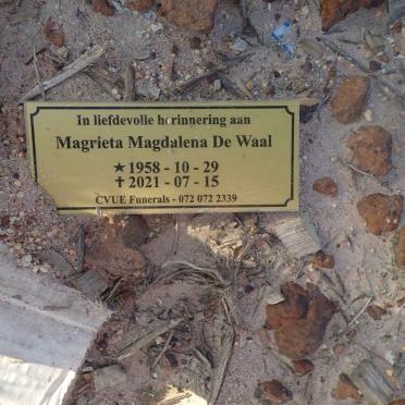 WAAL Magrieta Magdalena, de 1958-2021