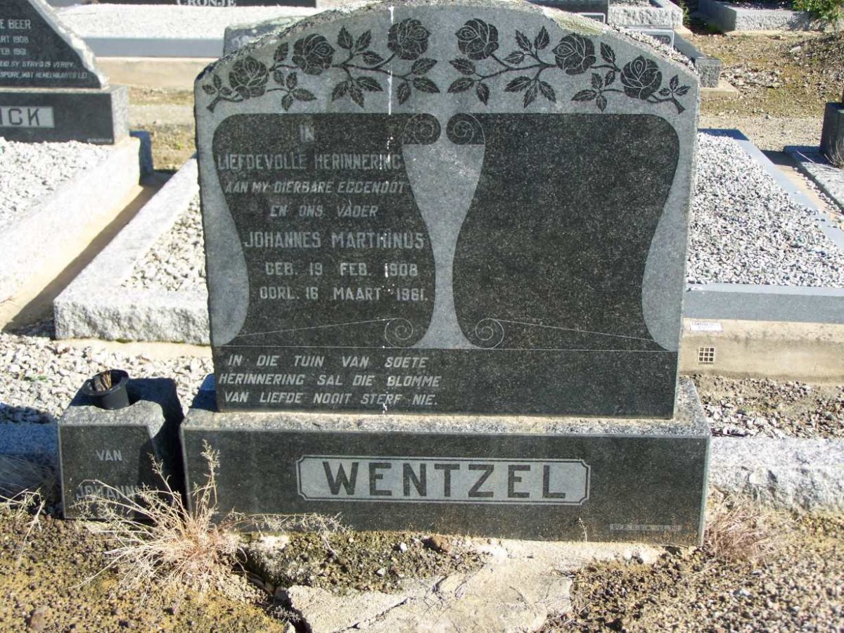 WENTZEL Johannes Marthinus 1908-1961