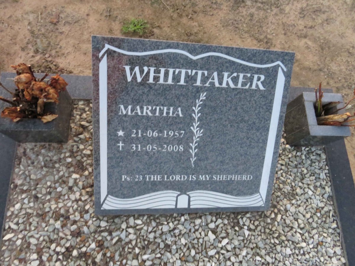 WHITTAKER Martha 1957-2008