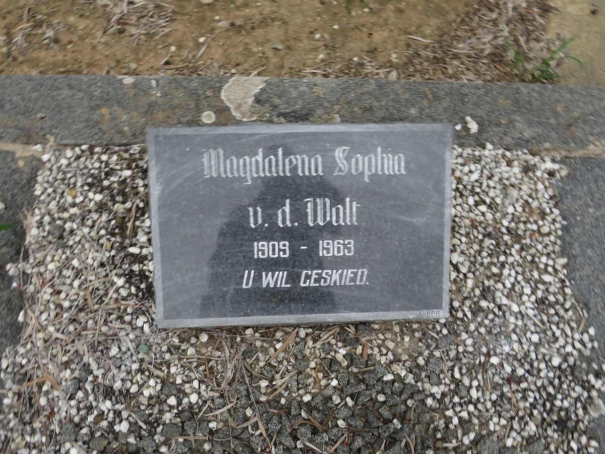 WALT Magdalena Sophia, v.d. 1909-1963