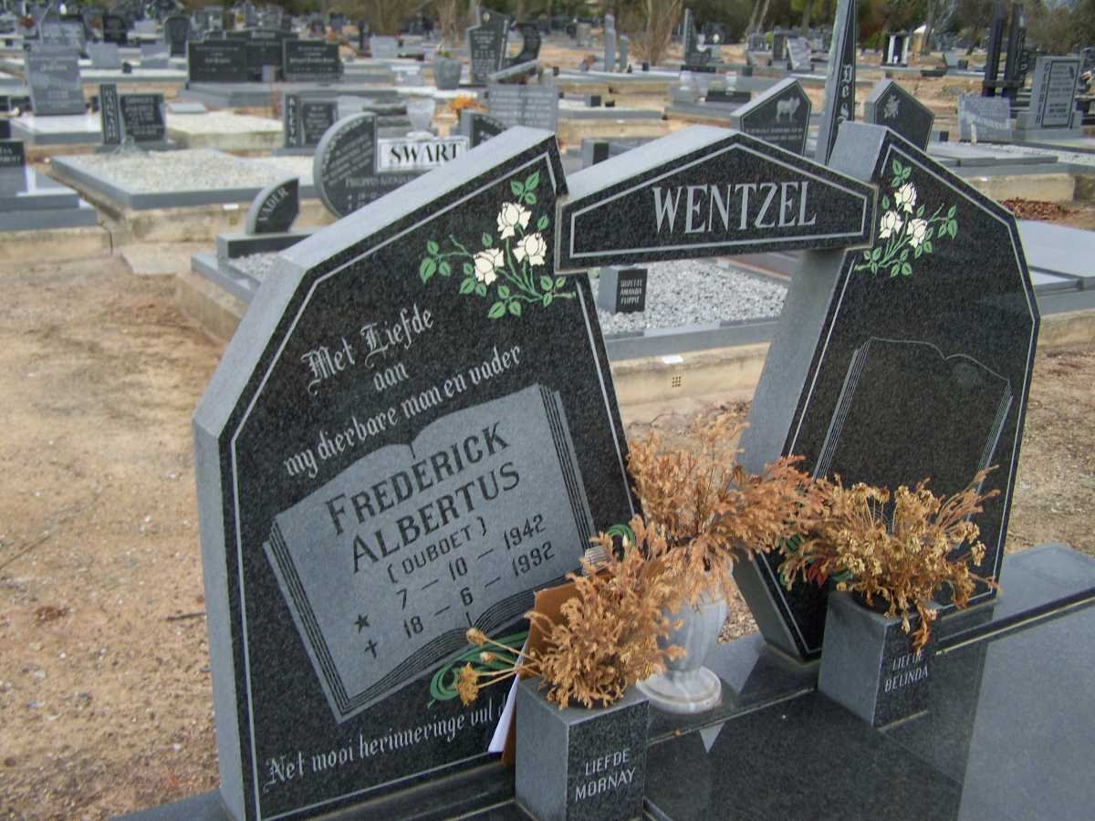 WENTZEL Frederick Albertus 1942-1992