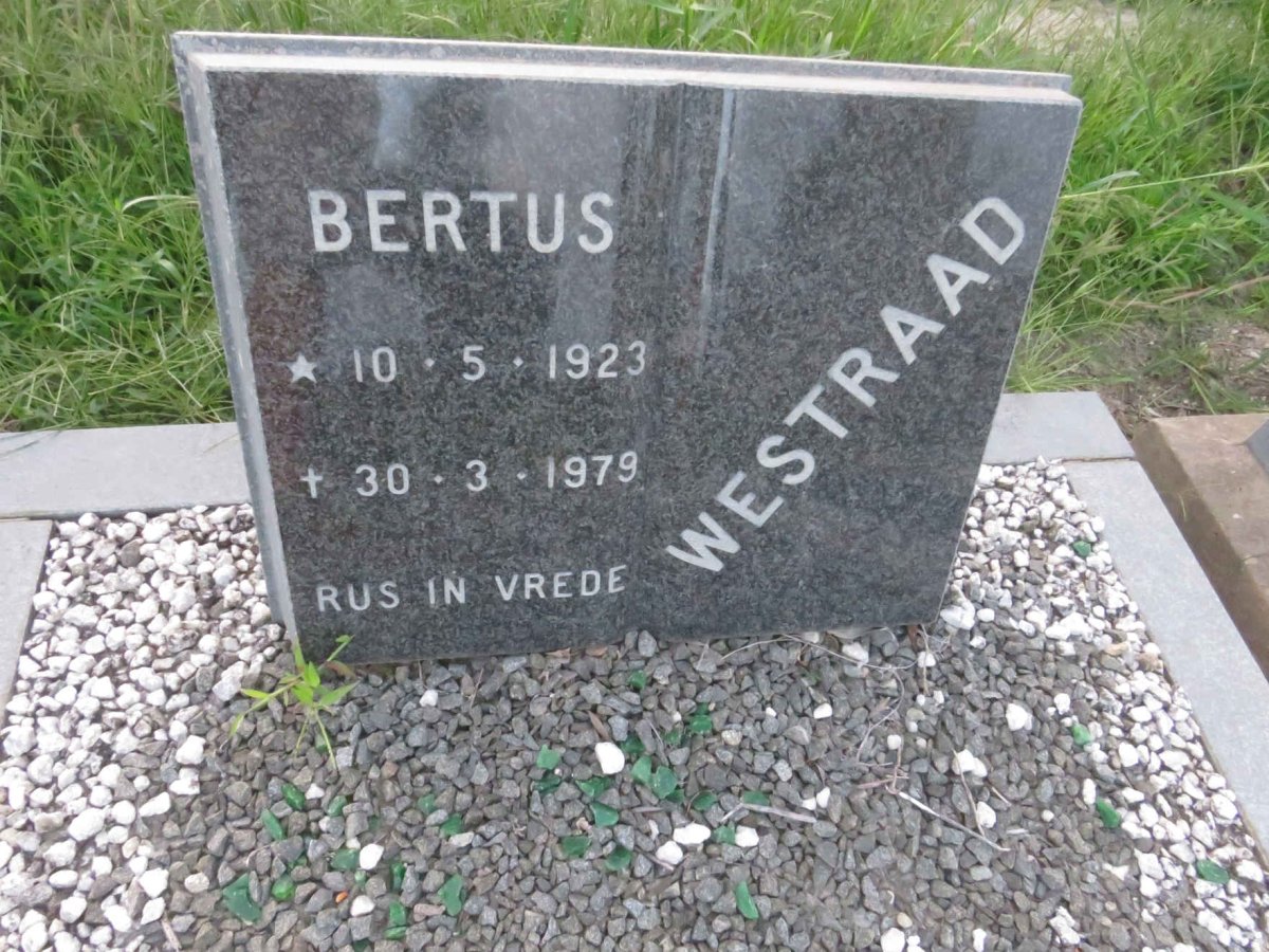 WESTRAAD Bertus 1923-1979