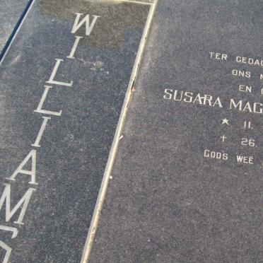 WILLIAMS Susara Magdalena 1906-1995