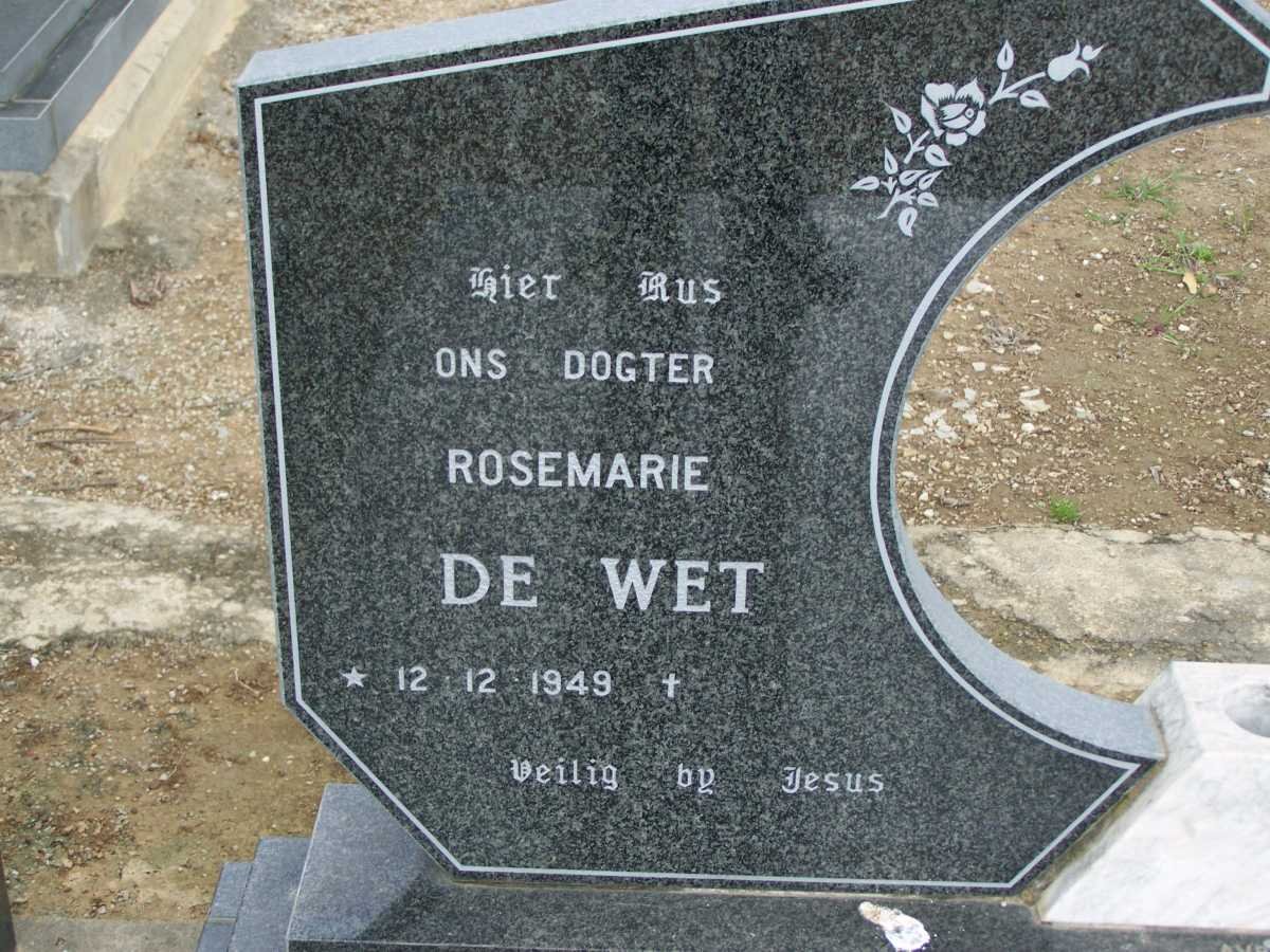 WET Rosemarie, de 1949-