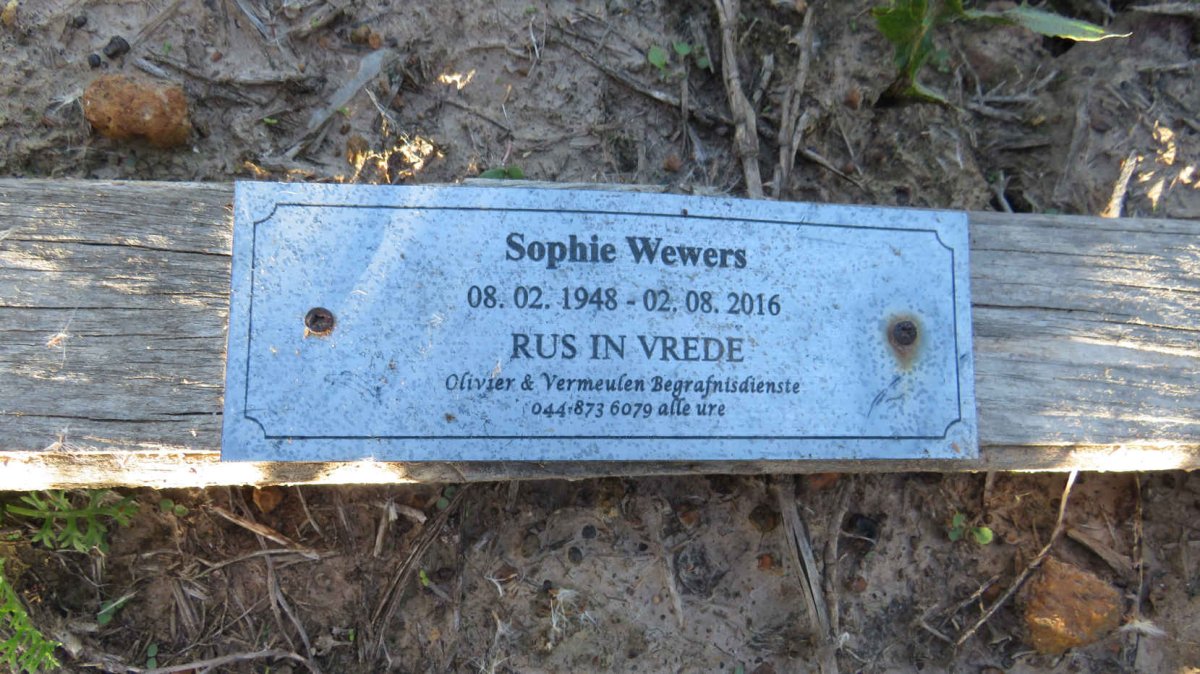 WEWERS Sophie 1948-2016