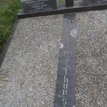 WESTHUYSEN Cuatrino Fourie, van der 1932-2011 &amp; Maria CONRADIE 1931-1994