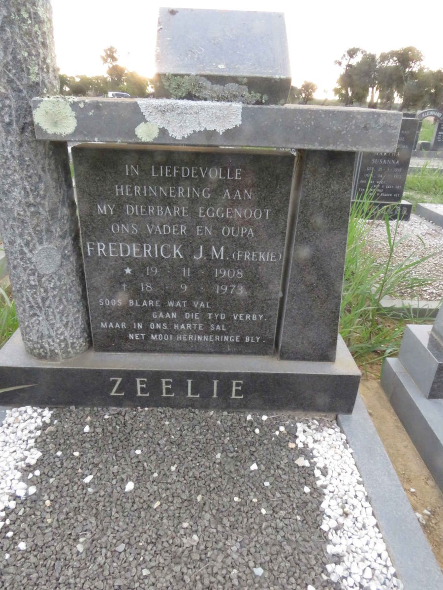 ZEELIE Frederick J.M. 1908-1973