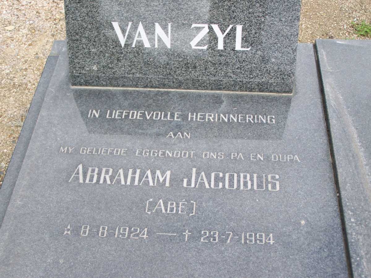 ZYL Abraham Jacobus, van 1924-1994