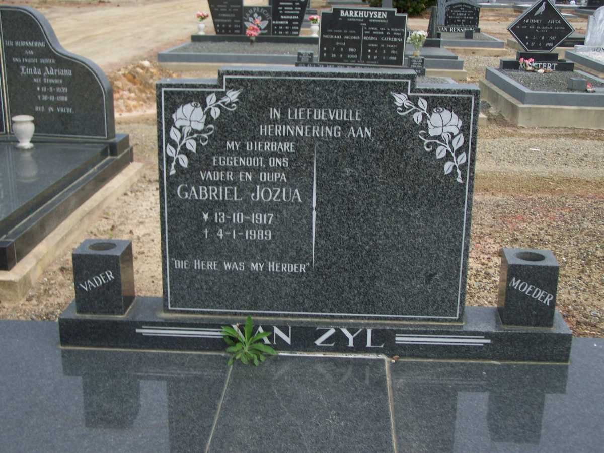 ZYL Gabriel Jozua, van 1917-1989