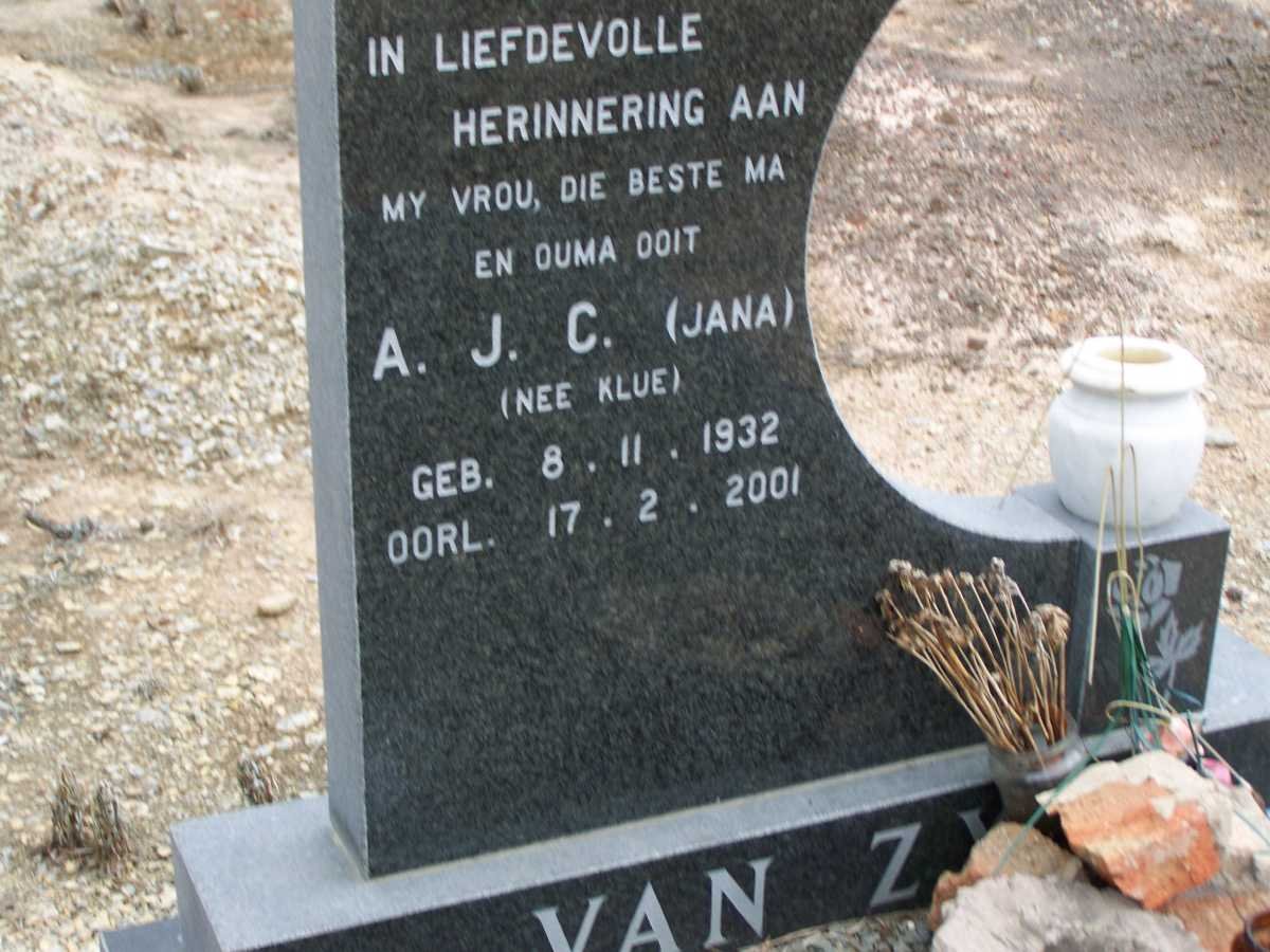 ZYL A.J.C., van nee KLUE 1932-2001