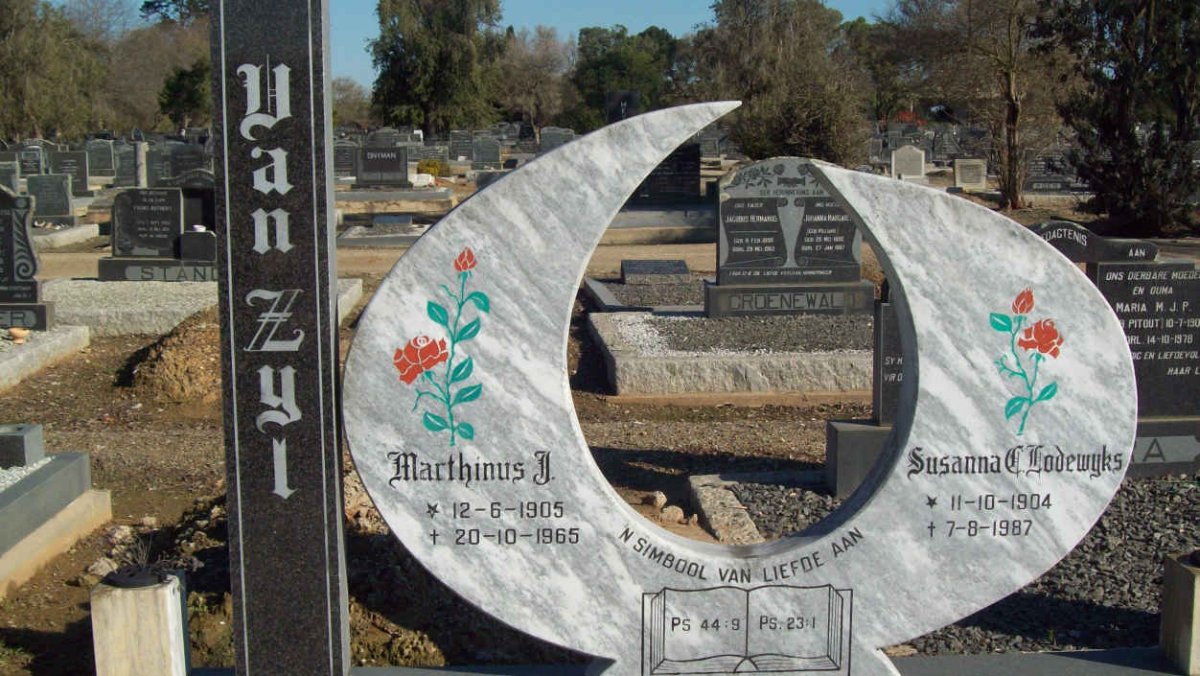 ZYL Marthinus J., van 1905-1965 &amp; Susanna C. LODEWYKS 1904-1987