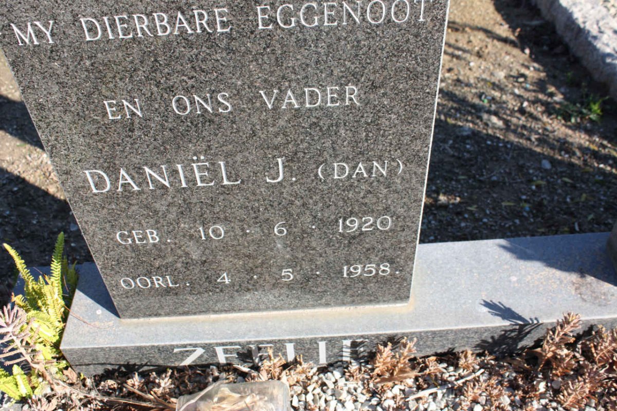ZEELIE Daniel J. 1920-1958