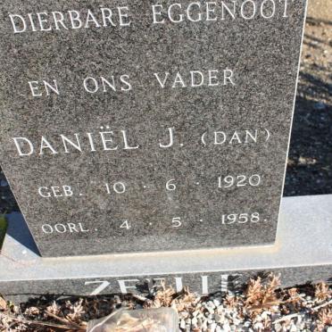 ZEELIE Daniel J. 1920-1958