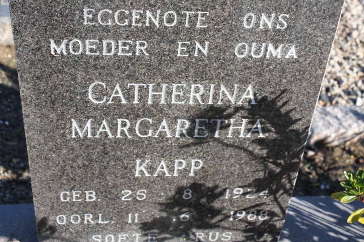 KAPP Catherina Margaretha 1924-1988
