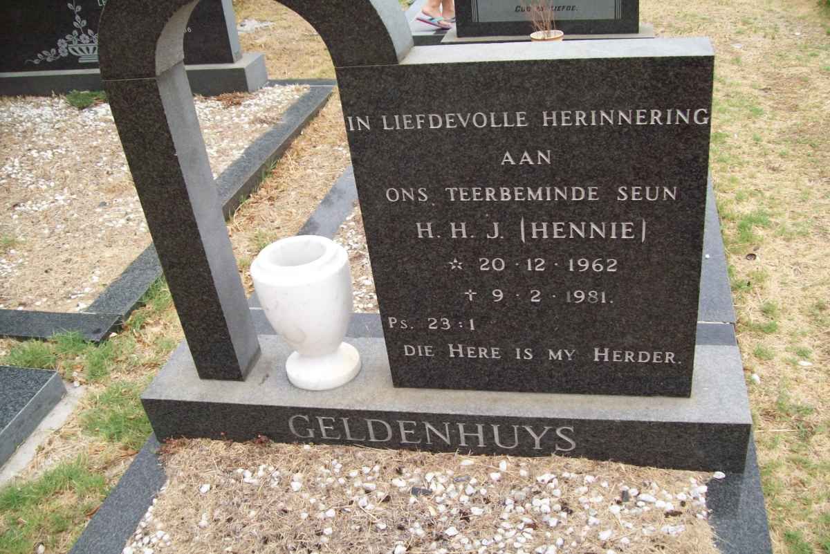 GELDENHUYS H.H.J. 1962-1981