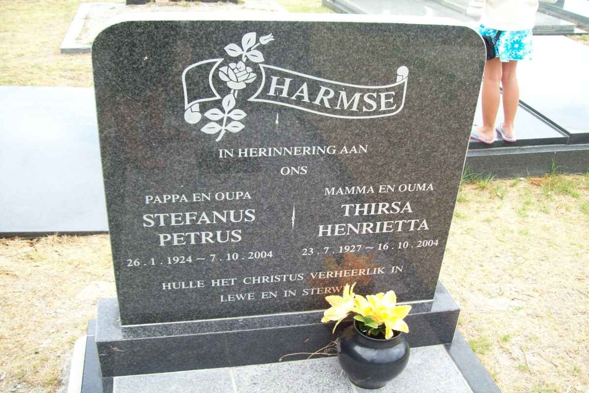 HARMSE Stefanus Petrus 1924-2004 &amp; Thirsa Henrietta 1927-2004