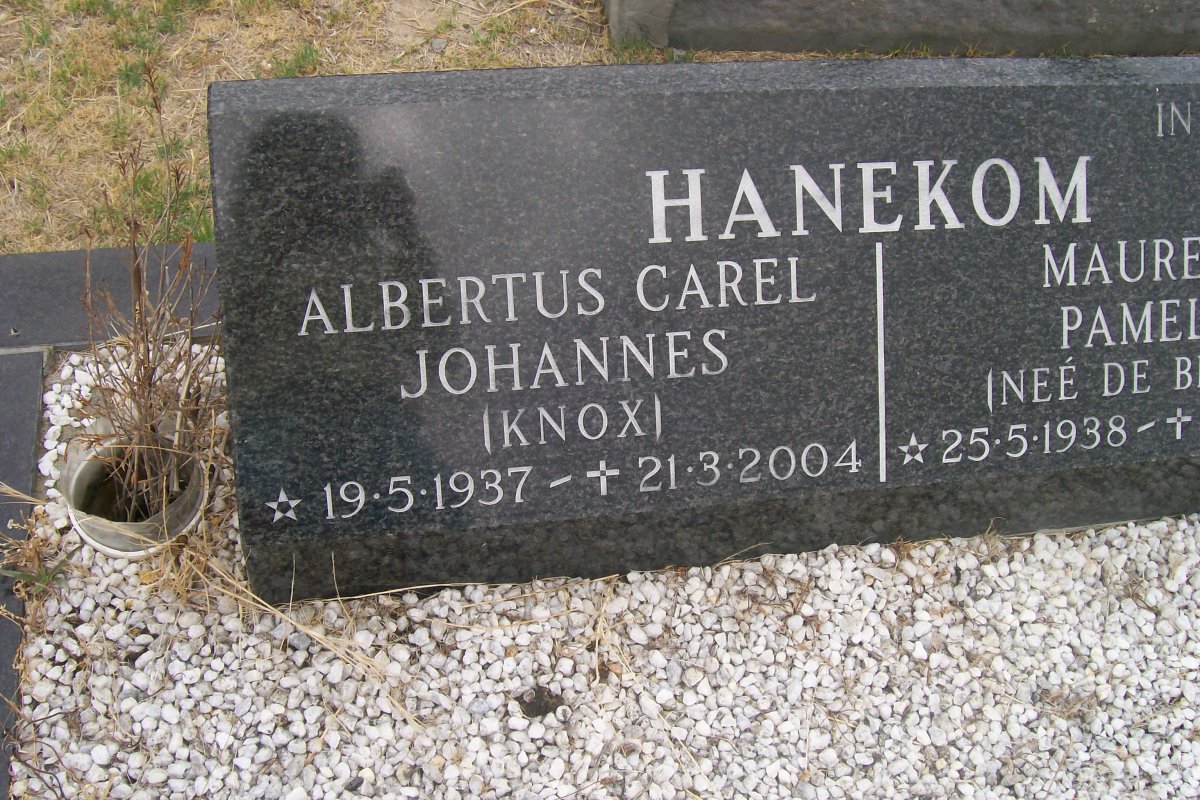HANEKOM Albertus Carel Johannes 1937-2004