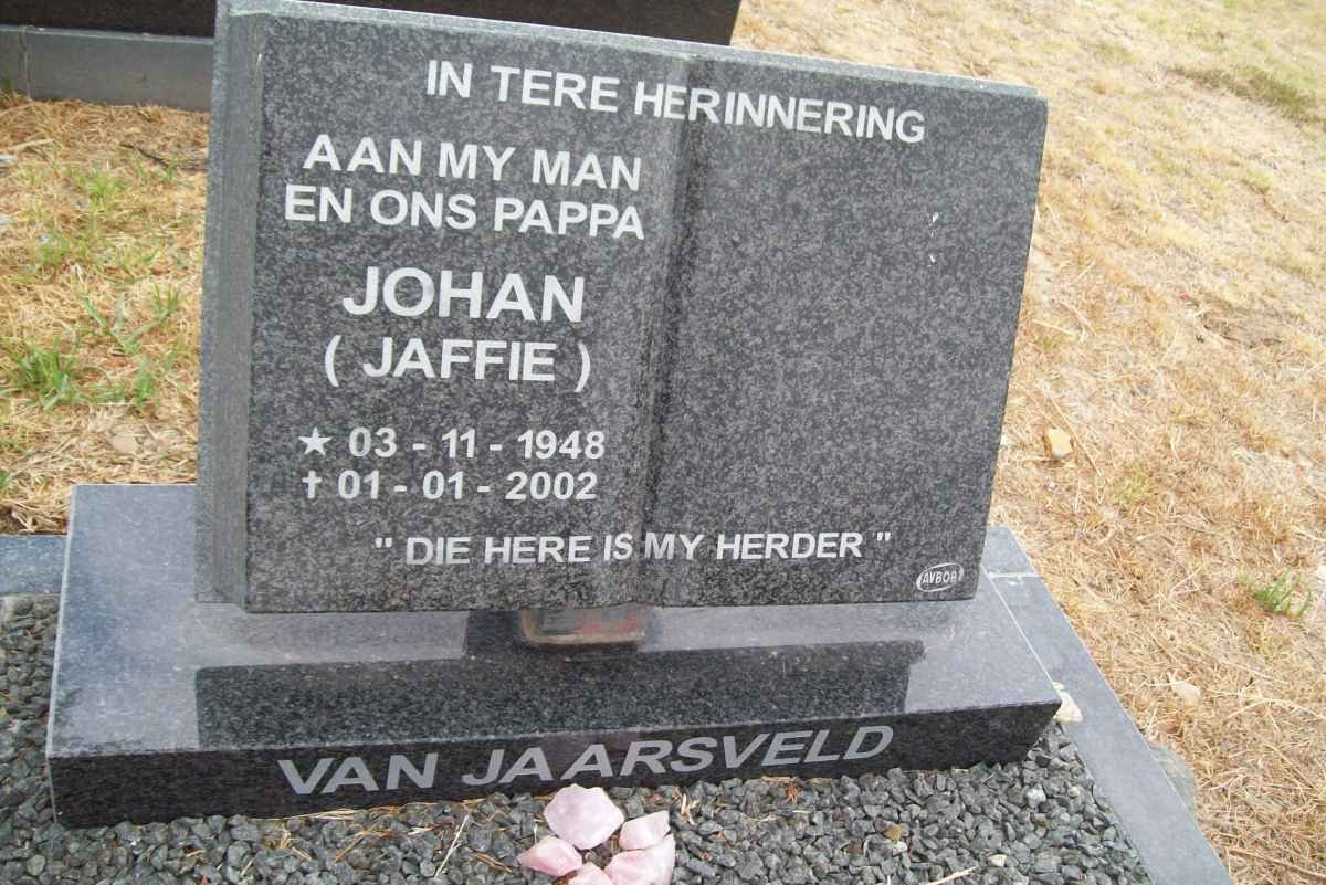 JAARSVELD Johan, van 1948-2002