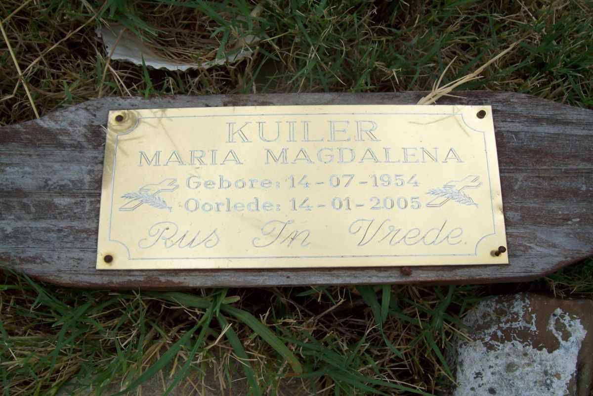 KUILER Maria Magdalena 1954-2005