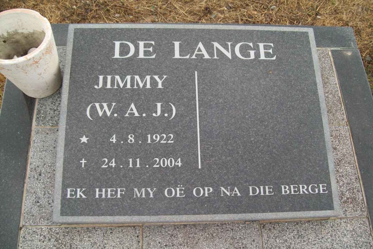 LANGE W.A.J., de 1922-2004