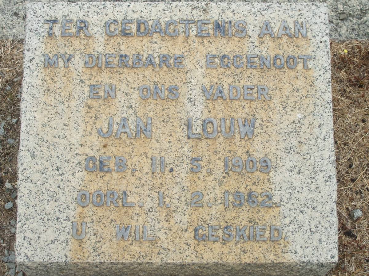 LOUW Jan 1909-1962
