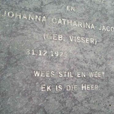 LOUW Johannes Hendrik Diedericks 1920-2002 &amp; Johanna Catharina Jacoba VISSER 1925-