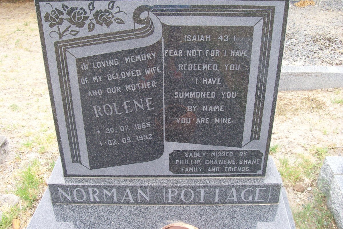 NORMAN Rolene nee POTTAGE  1965-1992
