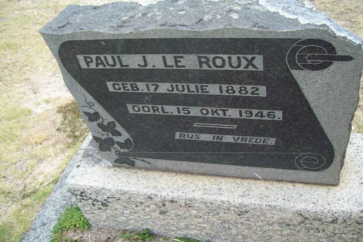 ROUX Paul J., le 1882-1946