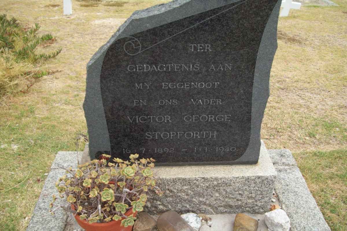 STOPFORTH Victor George 1892-1940