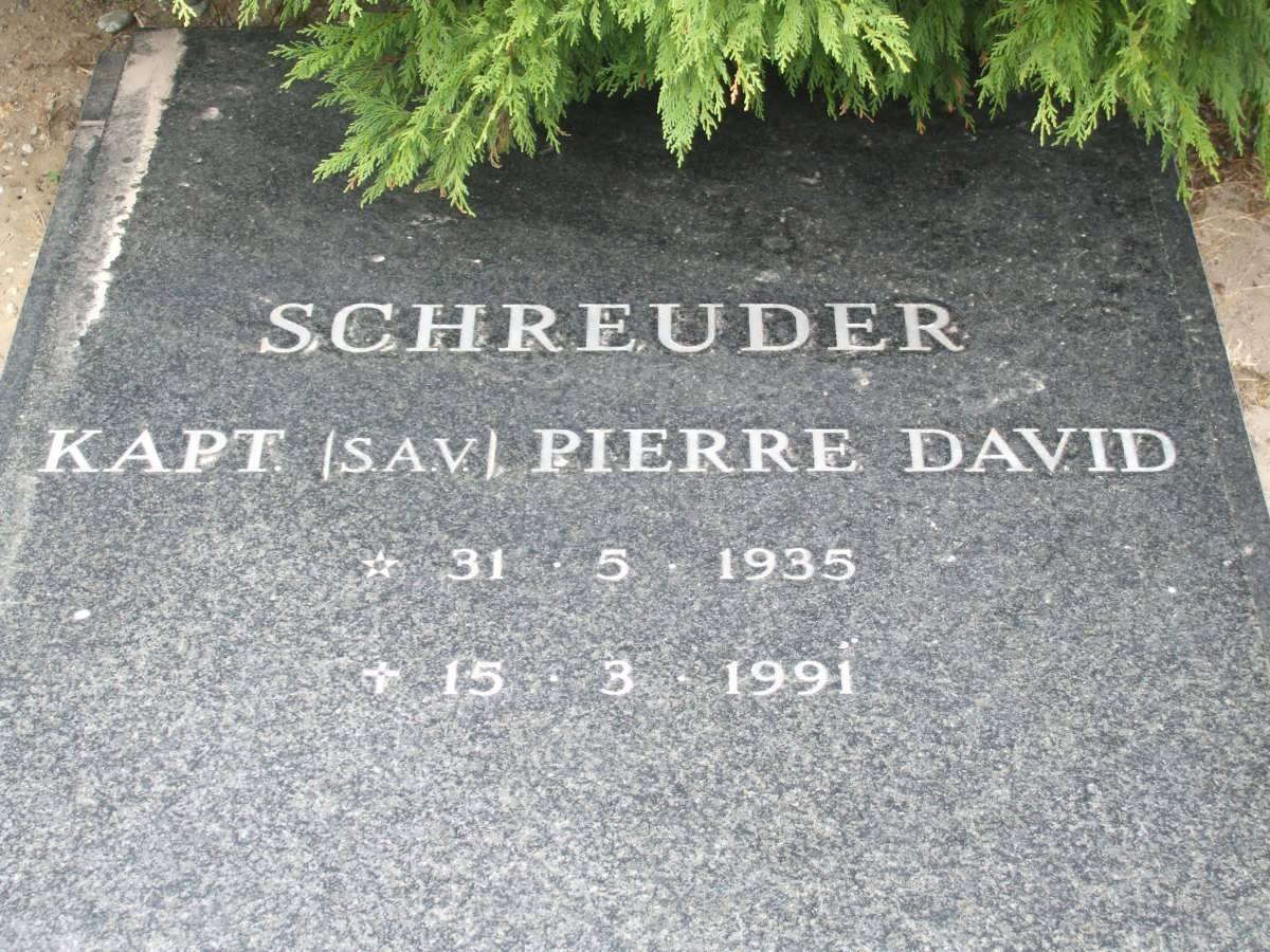SCHREUDER Pierre David 1935-1991
