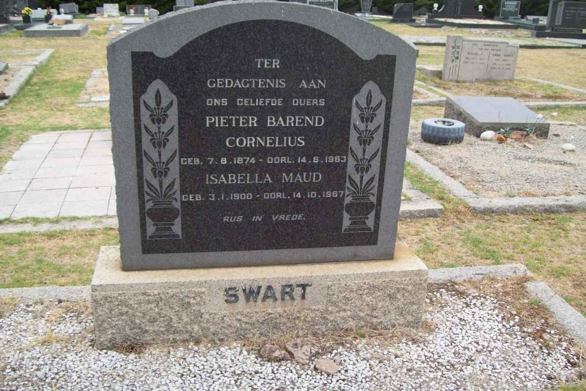 SWART Pieter Barend Cornelius 1874-1963 &amp; Isabella Maud 1900-1967