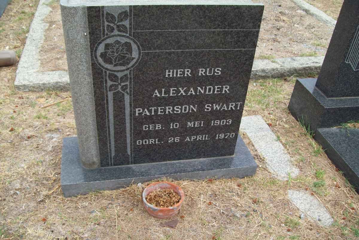SWART Alexander Paterson 1903-1970