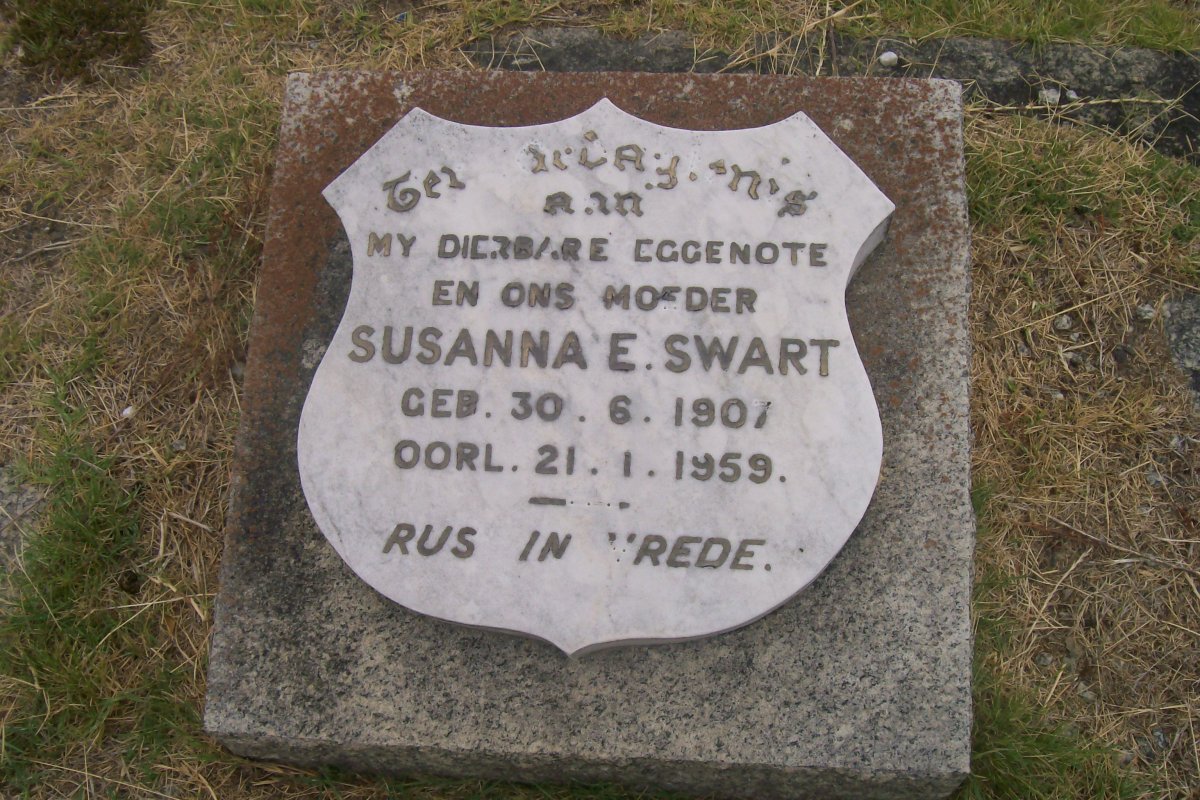 SWART Susanna E. 1907-1959
