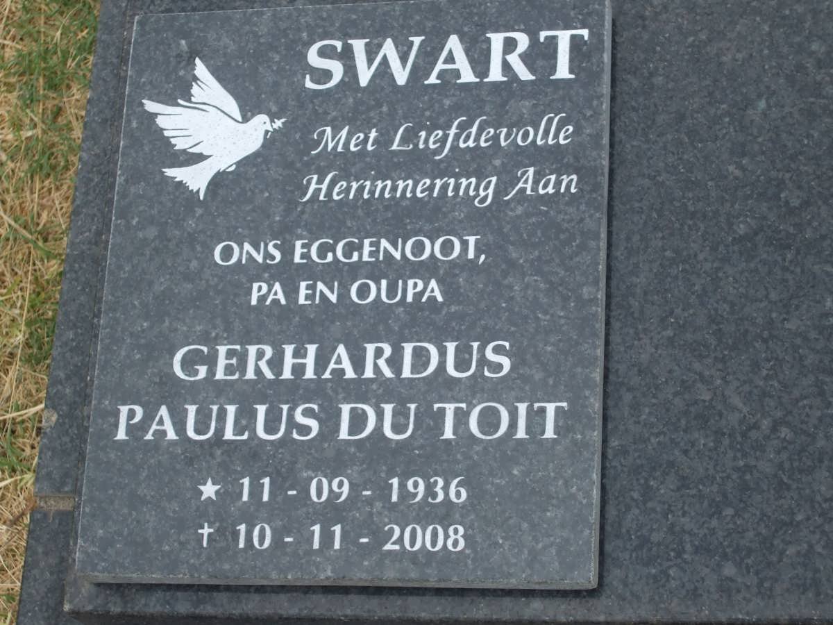 SWART Gerhardus Paulus Du Toit 1936-2008