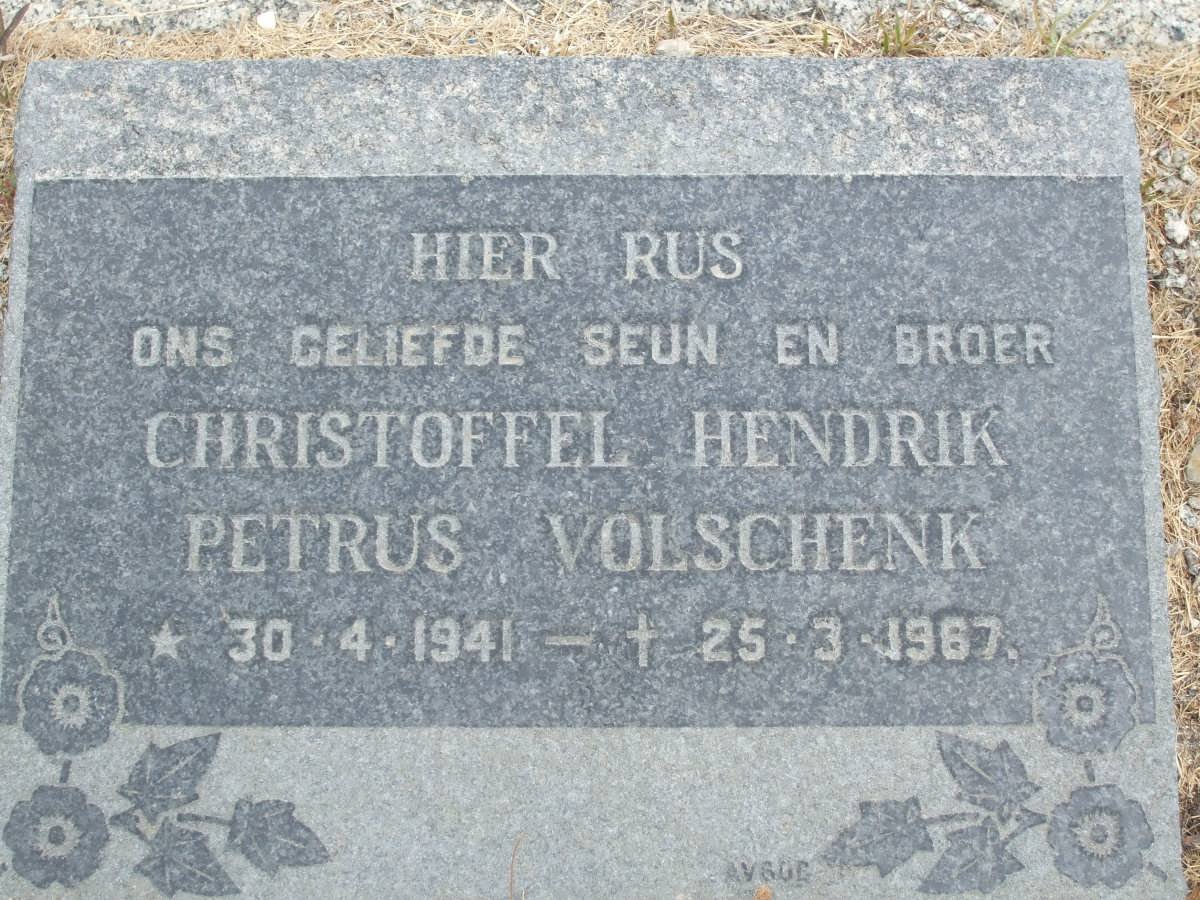 VOLSCHENK Christoffel Hendrik Petrus 1941-1967