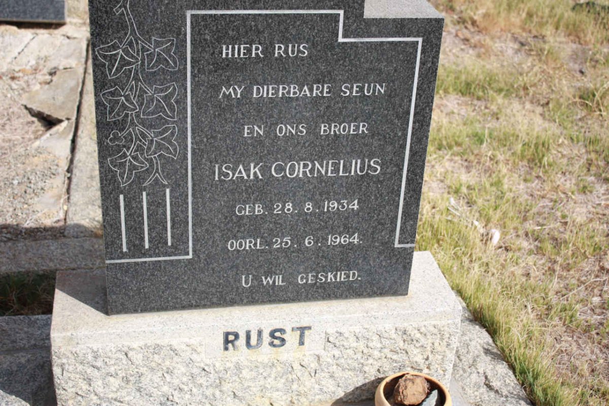 RUST Isak Cornelius 1934-1964