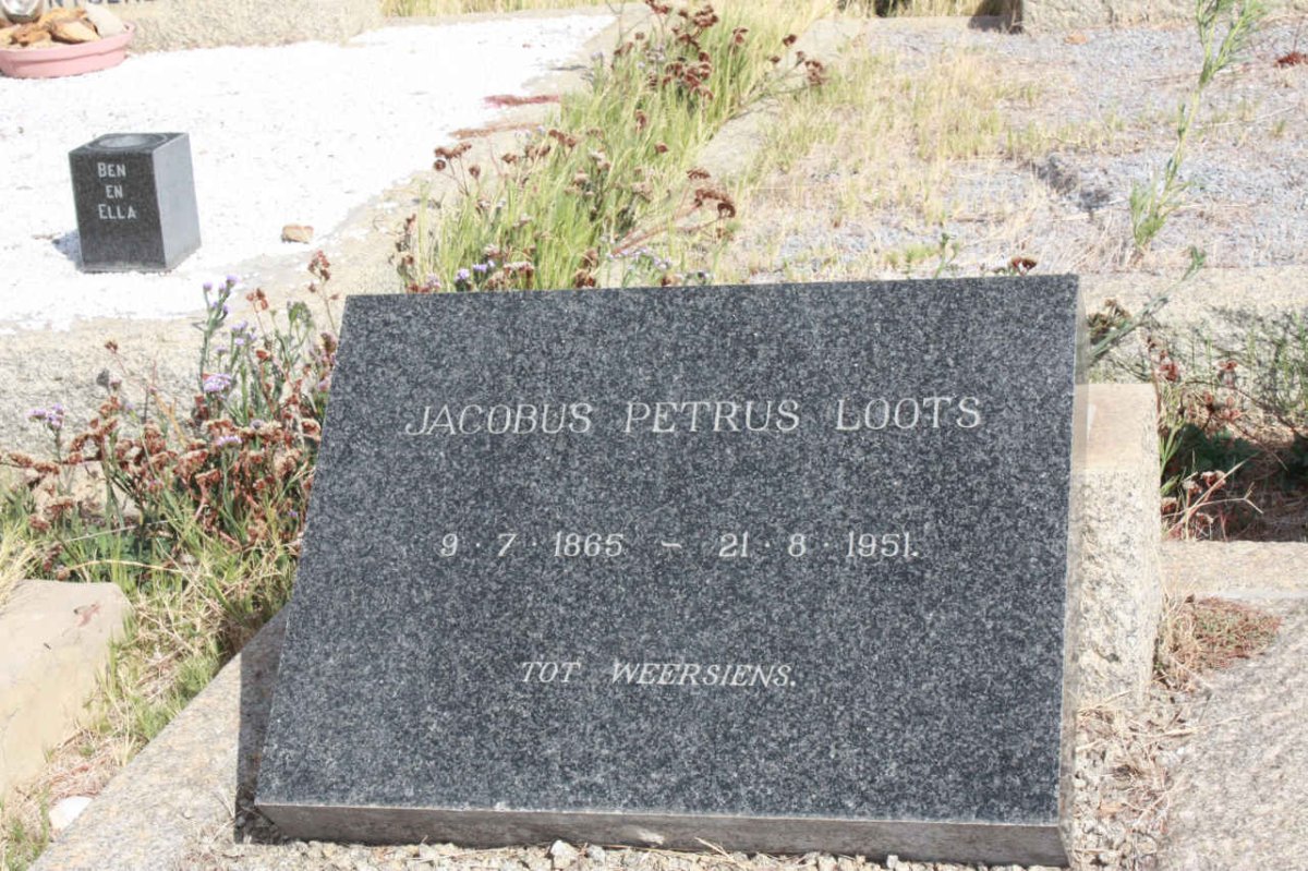 LOOTS Jacobus Petrus 1865-1951