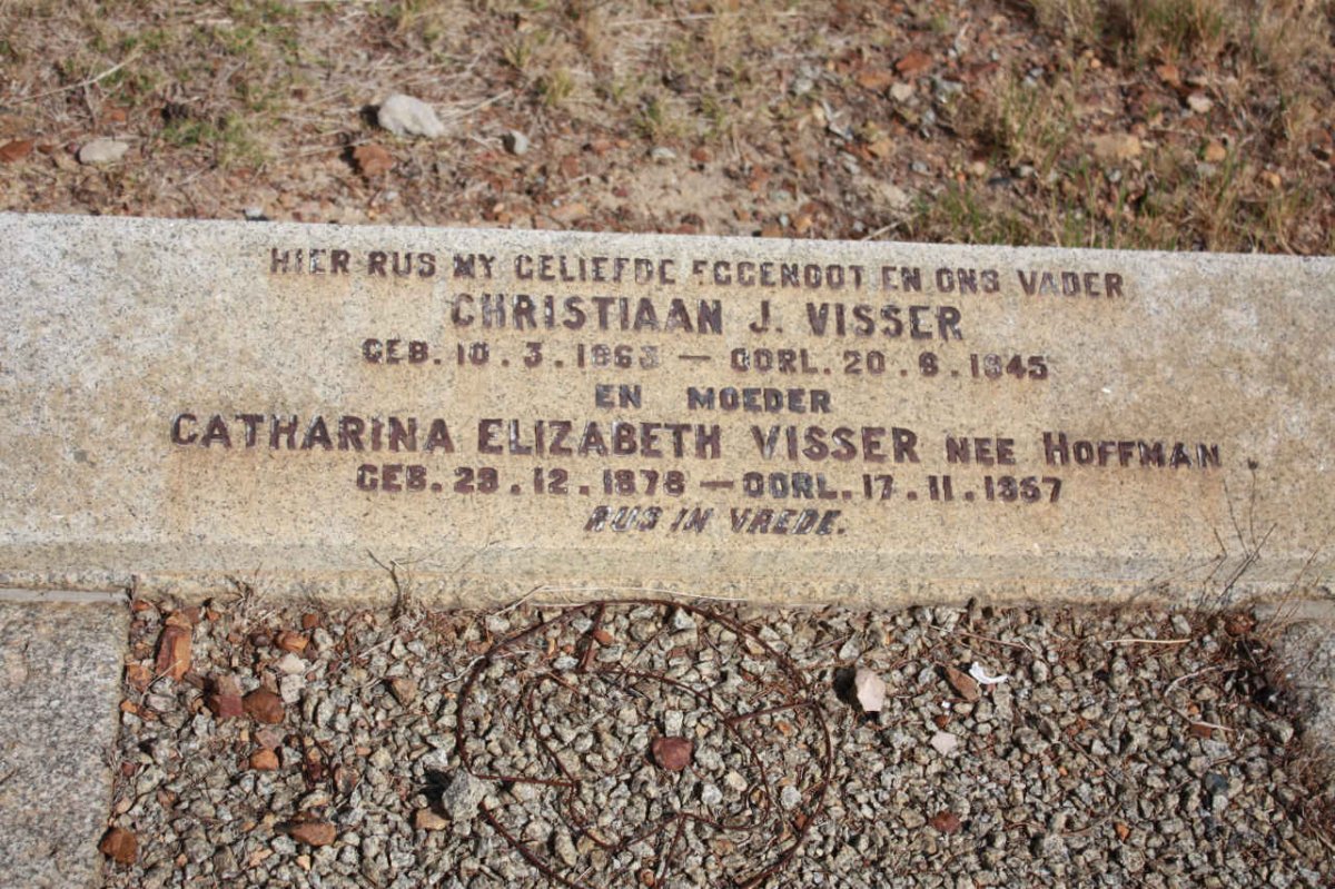VISSER Christiaan J. 1863-1945 &amp; Catharina Elizabeth HOFFMAN 1878-1957