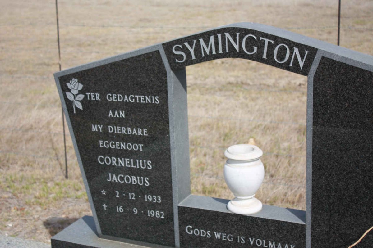 SYMINGTON Cornelius Jacobus 1933-1982