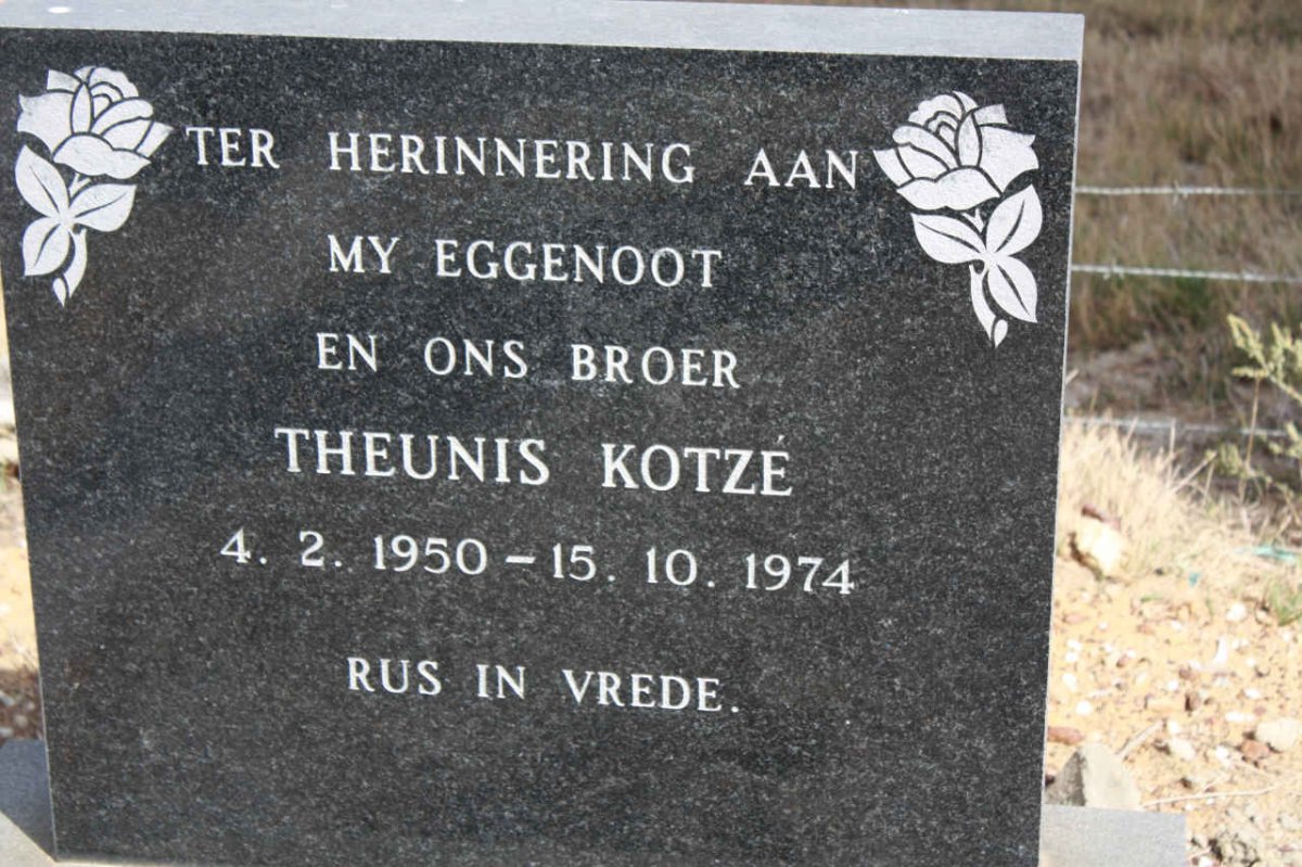 KOTZE Theunis 1950-1974