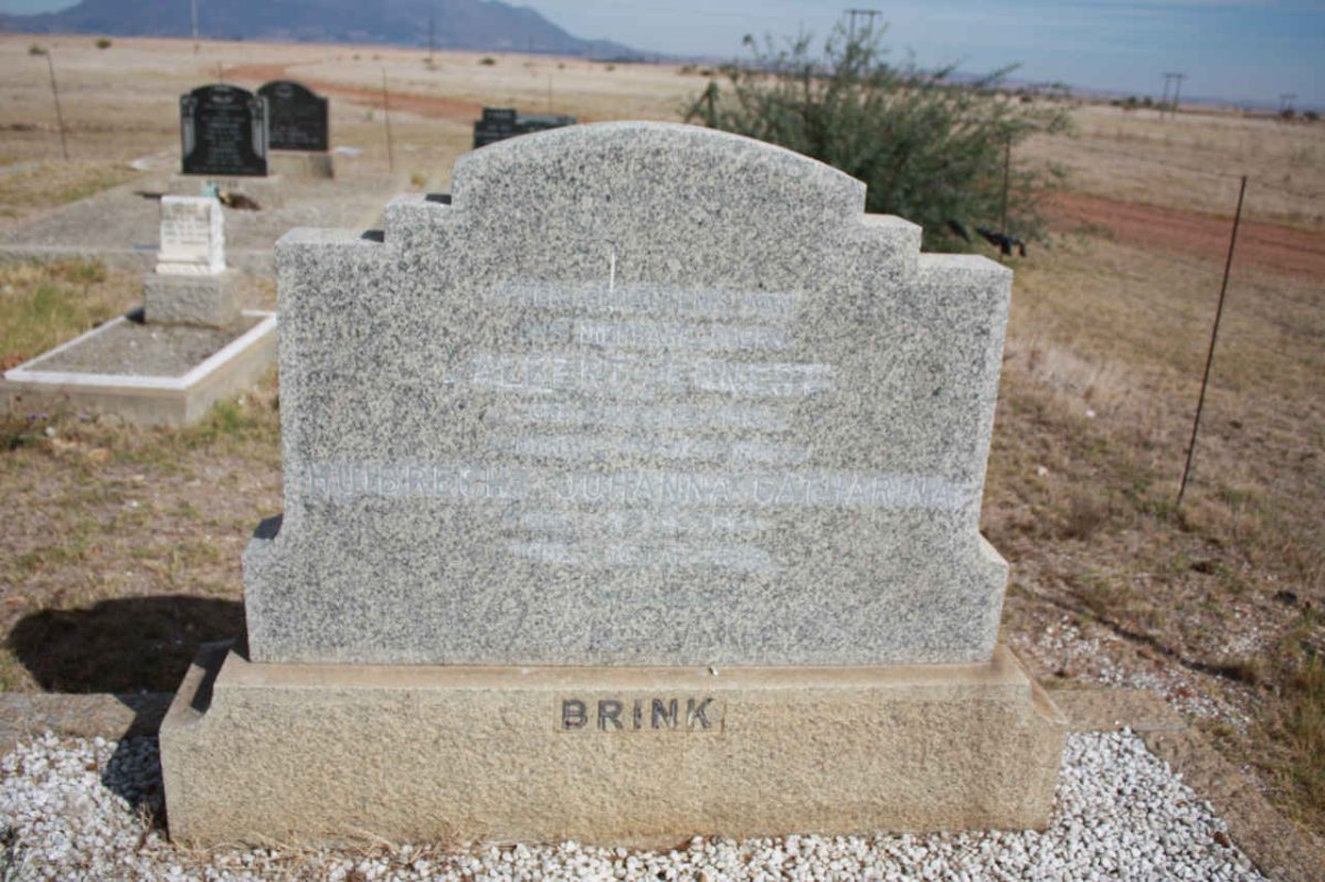 BRINK Albert Ernest 1913-1961 &amp; Huibrecht Johanna Catharina 191?-1992