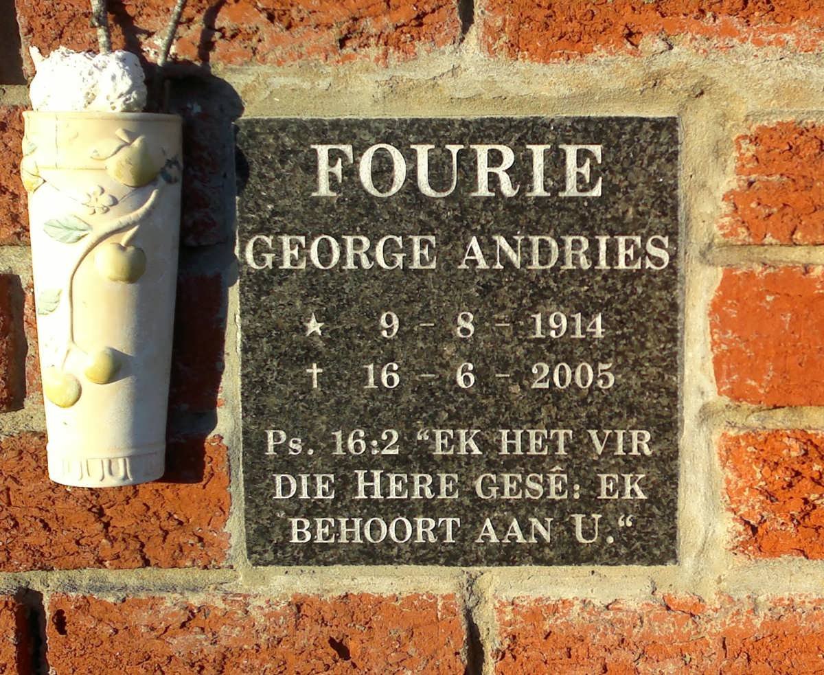 FOURIE George Andries 1914-2005
