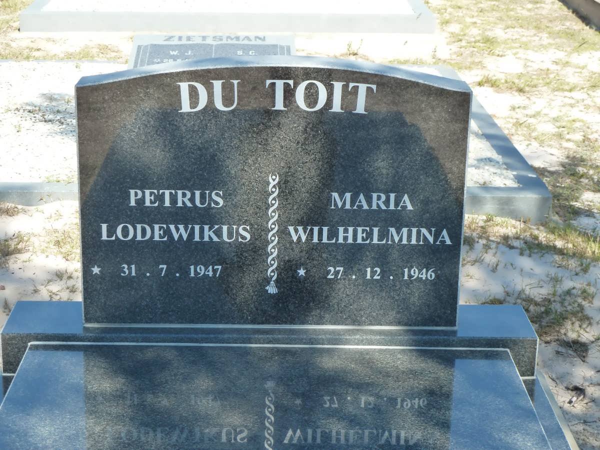 TOIT Petrus Lodewikus, du 1947- &amp; Maria Wilhelmina 1946-